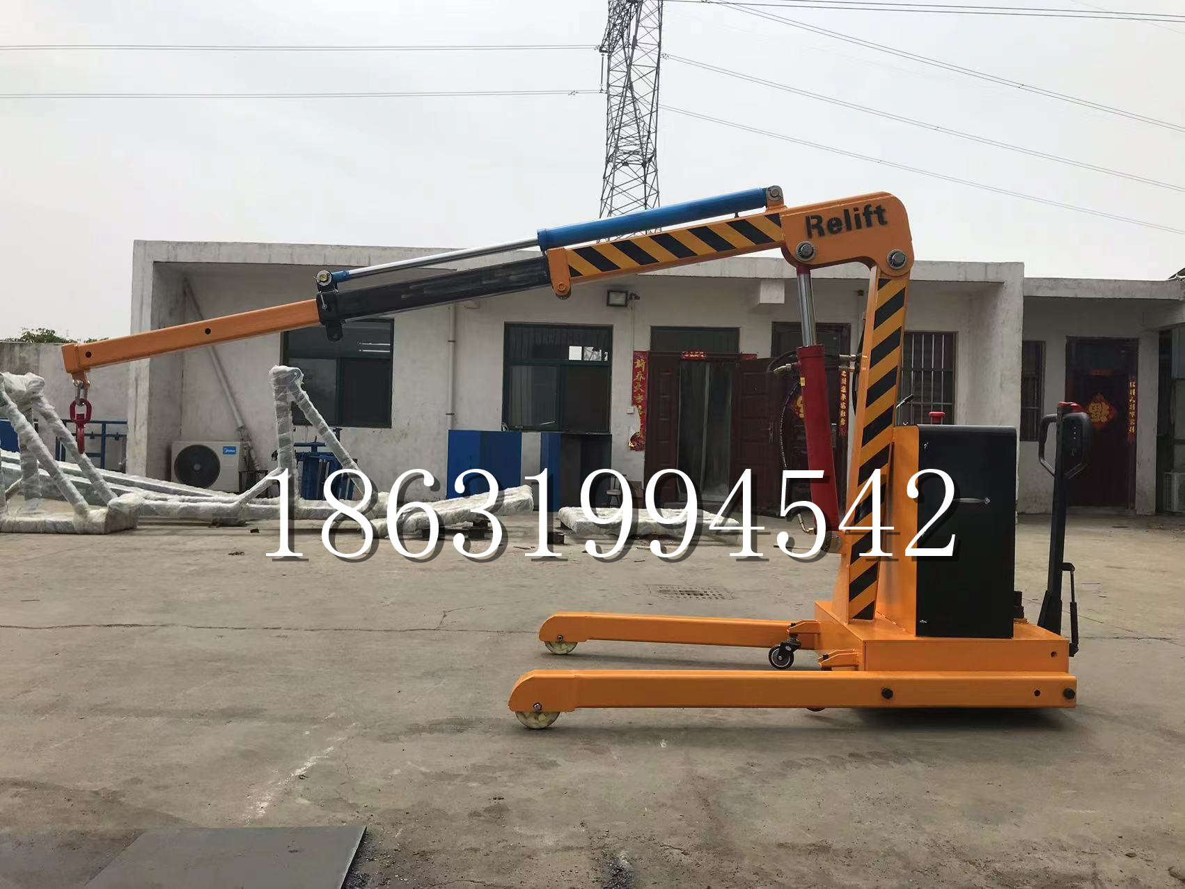 海南区久征定做3吨三轮随车吊 农用园林绿化移树吊 平板工程用小吊机